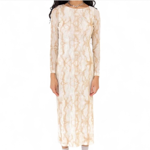 Find Me Now the Label Cream Mesh Dress - Picture 1 of 8